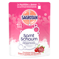SAGROTAN Samt-Schaum Handwaschschaum Nachfüller,  250 ml 3077921,  Kirschblüte & Rose