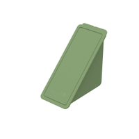 Sandwichbox ToGo,  75 x 90 x 185 mm 07406055-00000,  1 Stück,  Farbe: grün