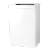 SanTRAL EBU 50 Abfallbox,  50 Liter 1413895,  Edelstahl,  pulverbeschichtet,  weiß,  P