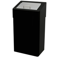 SanTRAL HBU 18 Abfallbox,  18 Liter 1422888,  Edelstahl,  mattschwarz,  pulverbeschichtet,  P