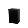 SanTRAL Midnight EBU 18 P Abfallbox,  18 Liter 1423059,  Edelstahl,  mattschwarz,  pulverbeschichtet,  P