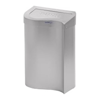 SanTRAL Wave™ Abfallbox ABW18E,  18 Liter,  edelstahl,  geschliffen