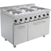 Saro Elektroherd mit Backofen E7/CUET6LE,  Edelstahl 423-1085,  1 Elektroherd mit Backofen