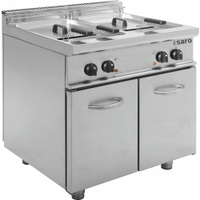 Saro Fritteuse elektro E7/FRE2V17,  Edelstahl 423-1125,  1 Fritteuse