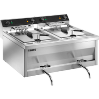 Saro Fritteuse GASTROLINE 9+9V,  Edelstahl 172-4025,  1 Fritteuse