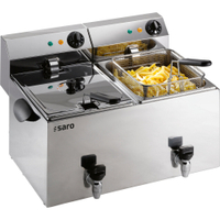 Saro Fritteuse PROFIFRI 88V,  mit Ablasshahn 172-2075,  1 Fritteuse