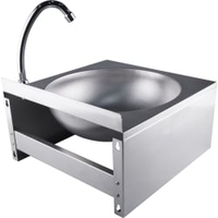 SARO Handwaschbecken mit Kniebedienung Justin 353-1007,  Maße (L x B x H): 400 x 400 x 240 mm