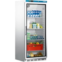 Saro Kühlschrank mit Glastür HK 600 GD,  Stahl 323-2030,  1 Kühlschrank
