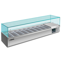 Saro Kühlvitrine EVRX 2000/380,  Edelstahl/Glas 465-2115,  1 Kühlvitrine