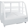 SARO Kühlvitrine KATRIN 100 Liter,  weiß 330-1031,  Maße (L x B x H): 455 x 682 x 675 mm