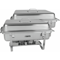 Saro Warmhaltebehälter Chafing Dish ELENA,  Edelstahl 213-1018,  2 Warmhaltebehälter
