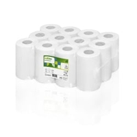 Satino Comfort Handtuchrollen,  hochweiß,  1-lagig,  CF1-kompatibel 317050,  1 Karton = 12 Rollen à 340 Blatt