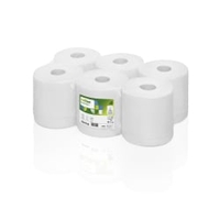 Satino Comfort Handtuchrollen,  hochweiß,  2-lagig,  CF1-kompatibel 316750,  1 Karton = 6 Rollen à 395 Blatt
