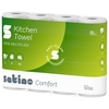 Satino Comfort Küchenrolle,  hochweiß,  2-lagig 167050,  1 Karton = 8 Packungen à 4 Rollen à 64 Blatt