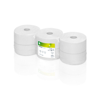 Satino comfort Toilettenpapier Großrollen,  2-lagig,  hochweiß 317130,  1 Paket = 6 Rollen á 380 Meter,  JT2-kompatibel