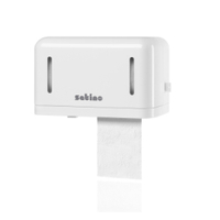 Satino Kleinrollen Doppelrollen Toilettenpapier Spender,  MT1 331080,  Maße: 147 x 270 x 163 mm,  weiß