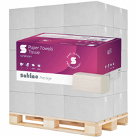Satino Papierhandtücher prestige,  25 x 23 cm,  V-Falz,  PT3 276640,  1 Palette = 32 Kartons à 20 Packungen