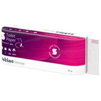 Satino prestige Toilettenpapier,  3-lagig,  hochweiß,  MT1 076190,  1 Packung = 8 Rollen à 250 Blatt