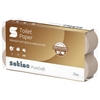 Satino PureSoft Toilettenpapier,  soft beige,  3-lagig,  MT1 076980,  1 Packung = 8 Rollen à 250 Blatt