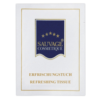 Sauvage Hotelkosmetik Erfrischungstücher 380 190.1,  1 Karton = 1000 Tücher,  einzeln verpackt