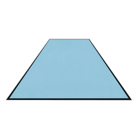 Schmutzfangmatte Colorstar,  azurblau,  waschbar,  glatter Rücken 746085115150-C59,  Maße (B x T): 85 x 115 cm