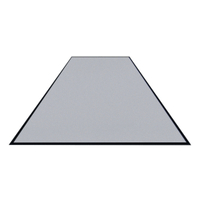 Schmutzfangmatte Colorstar,  hellgrau,  waschbar,  glatter Rücken 7460115200150-C02,  Maße (B x T): 115 x 200 cm
