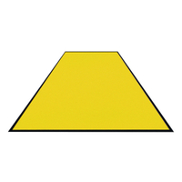 Schmutzfangmatte Colorstar,  lemon,  waschbar,  glatter Rücken 746085115150-C13,  Maße (B x T): 85 x 115 cm