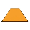 Schmutzfangmatte Colorstar,  weiches orange,  waschbar 74607585150-C50,  Maße (B x T): 75 x 85 cm,  glatter Rücken