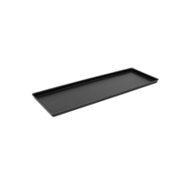 SCHNEIDER Auslagetablett,  ABS,  schwarz 227621,  Maße: 195 x 580 x 20 mm,  genarbte Oberfläche