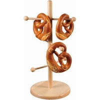 SCHNEIDER Brezelständer,  Buchenholz,  6-armig 120640,  Maße: 275 x 275 x 500 mm