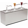 SCHNEIDER Druckknopf-Dosierspender inkl. 1/6 GN-Behälter 152412,  Abmessung: 505 x 200 x 350 mm,  3-fach,  3 x 3 x 3 l