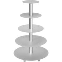 SCHNEIDER Etagen-Tortenständer,  Aluminium 146005,  5-Etagen,  silber