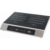 SCHNEIDER Induktionskochfeld,  3500 Watt,  doppelt 147030,  Maße: 530 x 75 x 405 mm