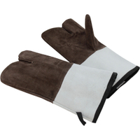 SCHNEIDER Leder Backhandschuhe,  3 Finger,  braun,  340 mm 310024,  1 Paar