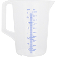 SCHNEIDER Messbecher mit Griff,  transparent 200013,  Fassungsvermögen: 2, 0 Liter