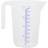 SCHNEIDER Messbecher mit offenem Griff,  transparent 206012,  Fassungsvermögen: 1, 0 Liter