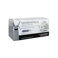 SCHNEIDER Sahnekapseln für Sahnegerät 196030,  1 Packung = 50 Stück