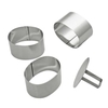 SCHNEIDER Schaumspeiseringe-Set,  Oval 166505,  Höhe: 78 mm,  4-teilig (3 Formen + 1 Drücker)