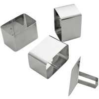 SCHNEIDER Schaumspeiseringe-Set,  Rechteck abgerundet 166506,  Höhe: 68 mm,  4-teilig (3 Formen + 1 Drücker)