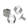 SCHNEIDER Schaumspeiseringe-Set,  Sechseck 166502,  Höhe: 75 mm,  4-teilig (3 Formen + 1 Drücker)