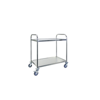 SCHNEIDER Servierwagen,  Edelstahl 385550,  Maße (B x L x H): 54 x 92 x 86 cm - 2 Auflagen