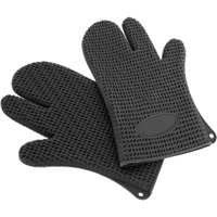 SCHNEIDER Silikon Backhandschuhe,  schwarz 310031,  1 Paar,  Länge: 285 mm,  Breite: 160 mm