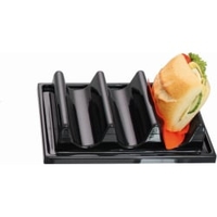 SCHNEIDER Snack-Verkaufsständer,  Wellenform 227551,  Kunststoff,  schwarz,  290 x 195 x 60 mm