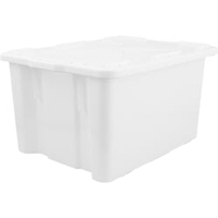 SCHNEIDER Stapelbehälter,  HD PE,  weiß 202100,  Abmessung: 560 x 410 x 290 mm,  50 l