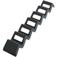 SCHNEIDER Wavy Snack-Verkaufsständer,  Wellenform,  schwarz 227651,  Maße: 560 x 45 x 86 mm
