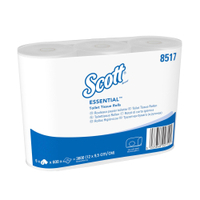 SCOTT Essential™ 600 Toilet Tissue Toilettenpapier 8517,  1 Paket = 6 x 6 Rollen à 600 Blatt