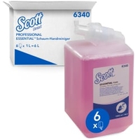 SCOTT Essential™ Schaumseife,  leicht duftend,  rosa 6340,  1 Karton = 6 Kartuschen à 1000 ml