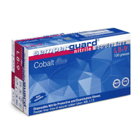 Semperguard Cobalt blue Nitrilhandschuhe blau,  puderfrei 3000014272,  1 Packung = 100 Stück,  Größe L (8-9)