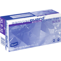 Semperguard Einmalhandschuhe Nitril,  blue Sapphire 3000006822,  1 Packung = 90 Stück,  Größe XL (9-10)