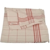 Semytop Geschirrtuch,  50 x 70 cm 1 Packung = 10 Stück,  Farbe: rot/weiß